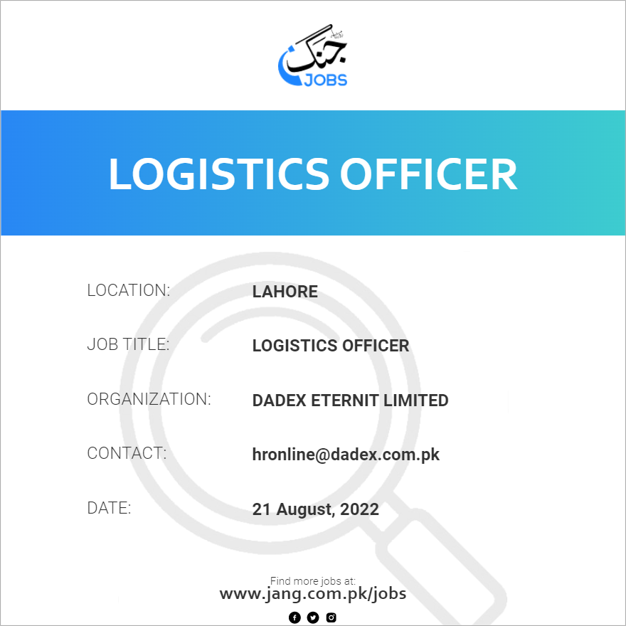 Logistics Officer