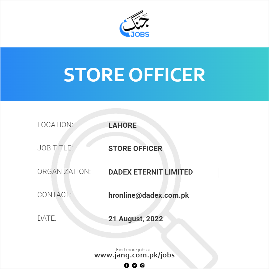 Store Officer