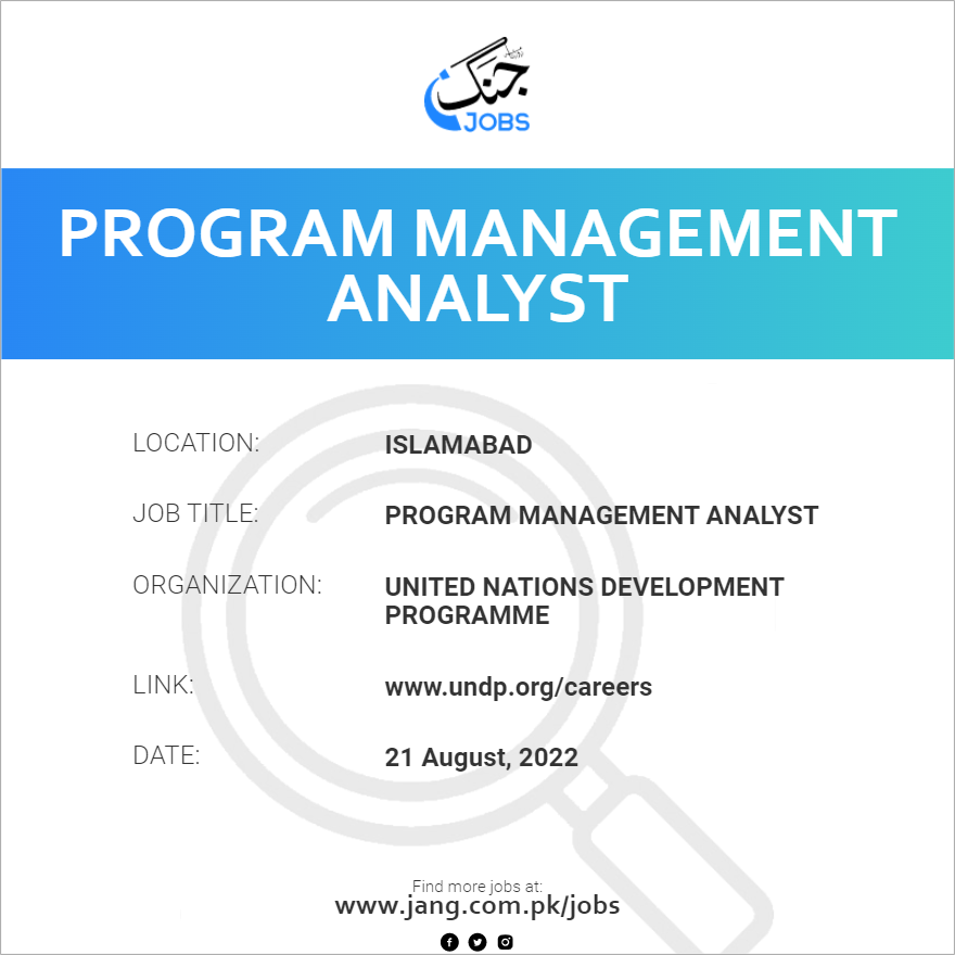 Program Management Analyst