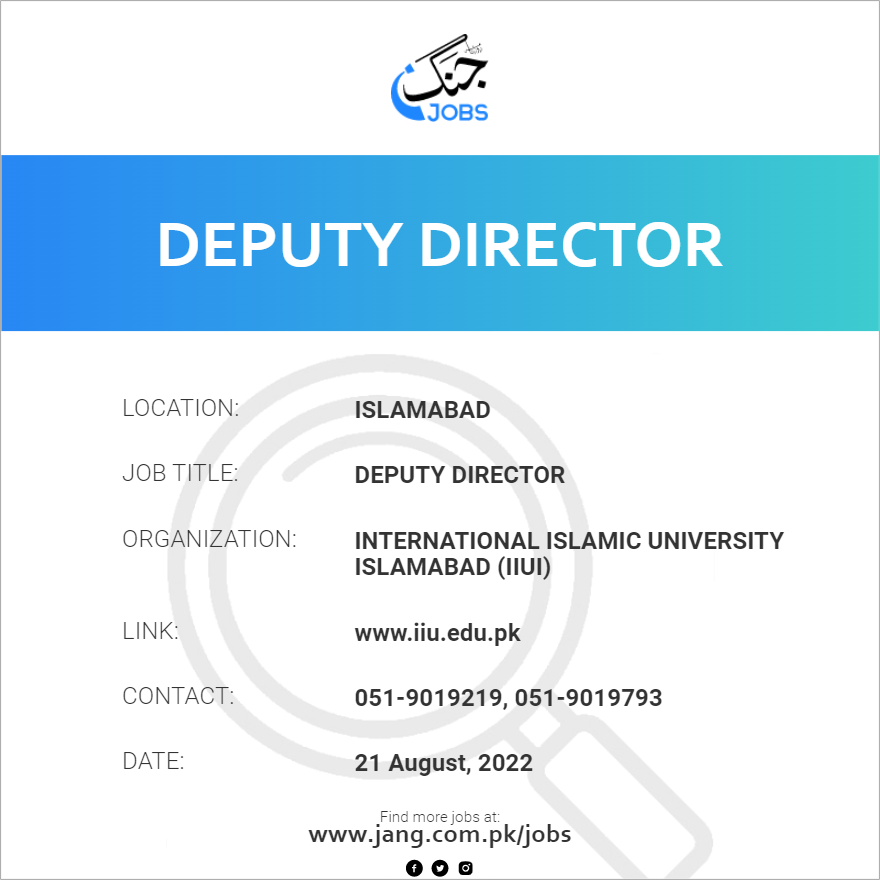 Deputy Director