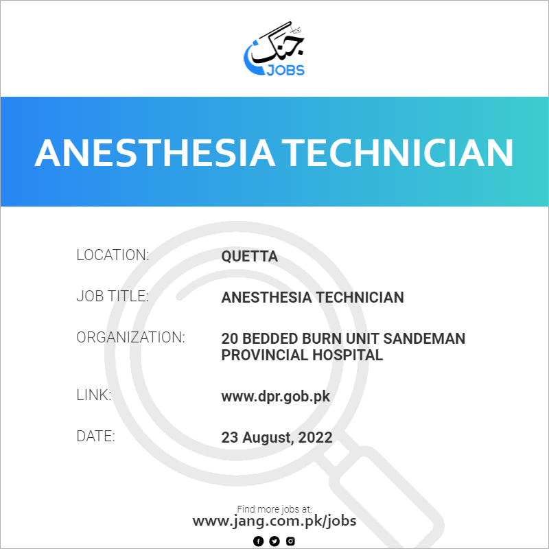 Anesthesia Technician