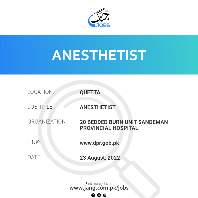 Anesthetist