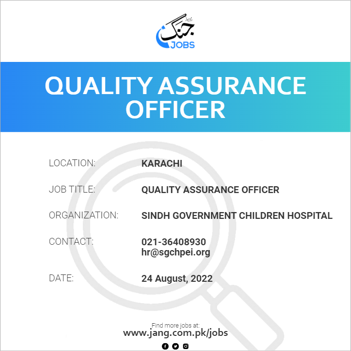 Quality Assurance Officer