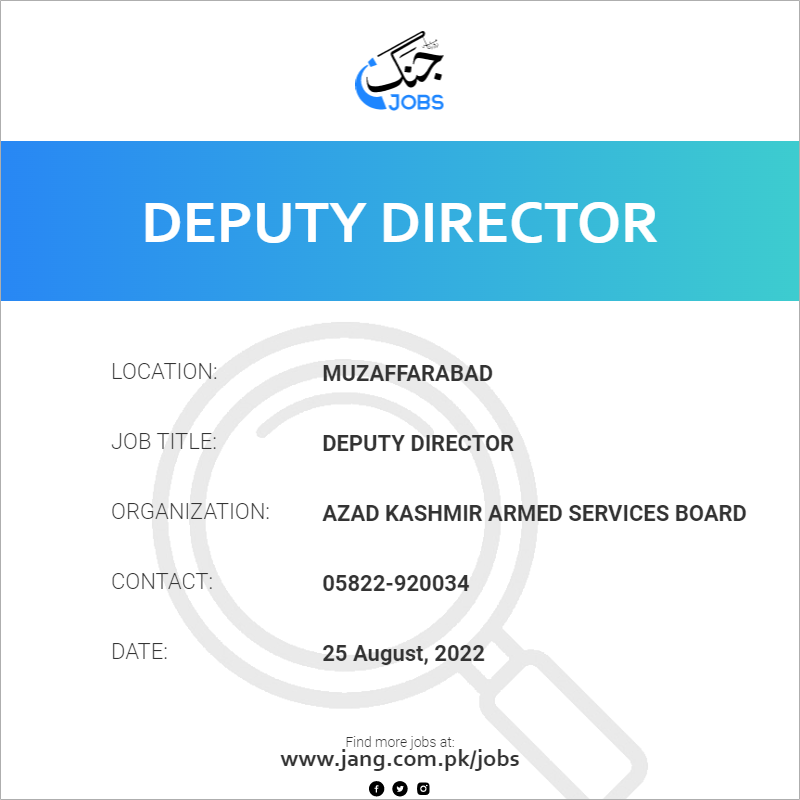 Deputy Director