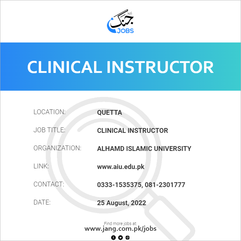 Clinical Instructor