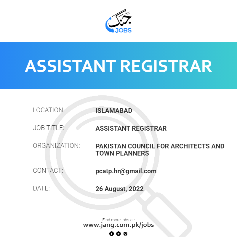 Assistant Registrar