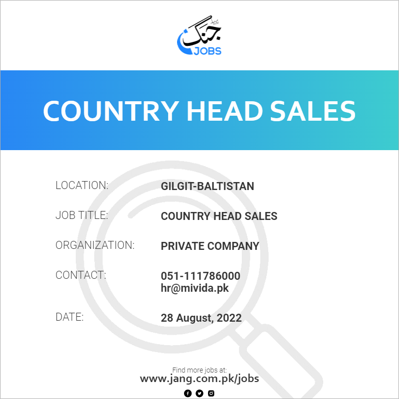 Country Head Sales