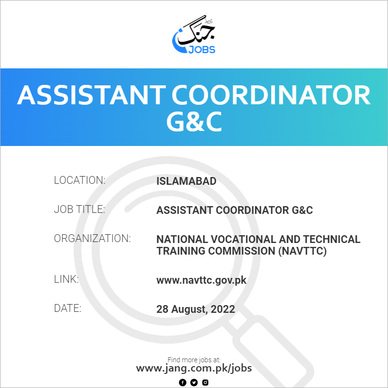 Assistant Coordinator G&C