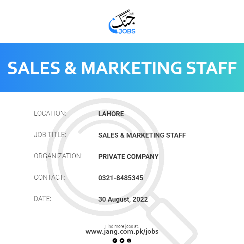 What Does Marketing Staff Do