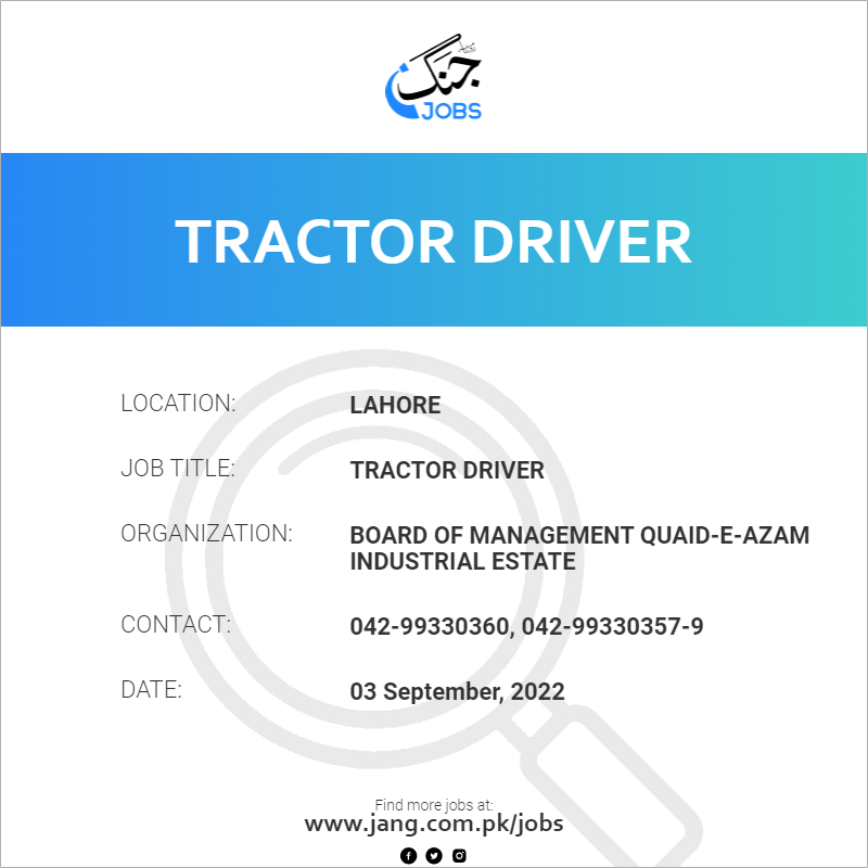 Tractor Driver