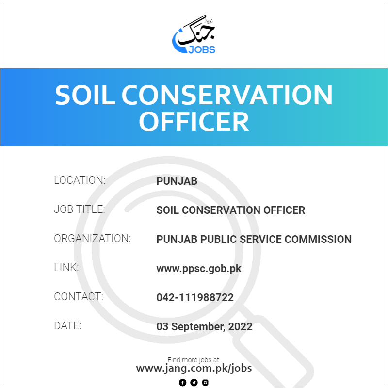 Soil Conservation Officer