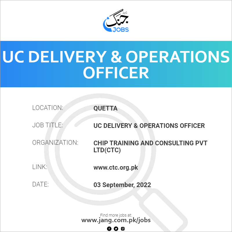 UC Delivery & Operations Officer