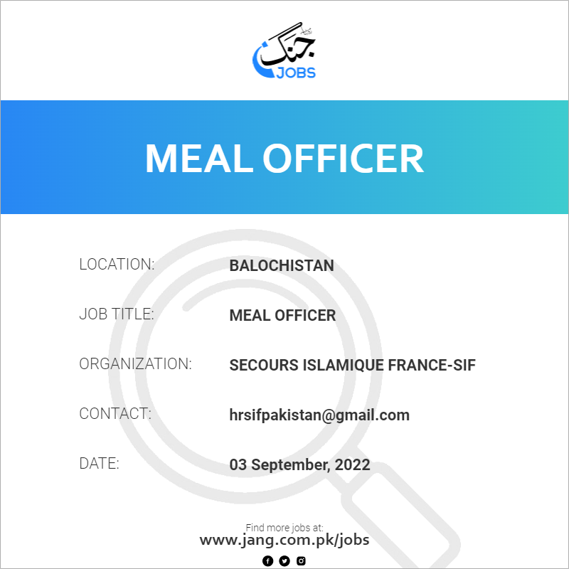 MEAL Officer