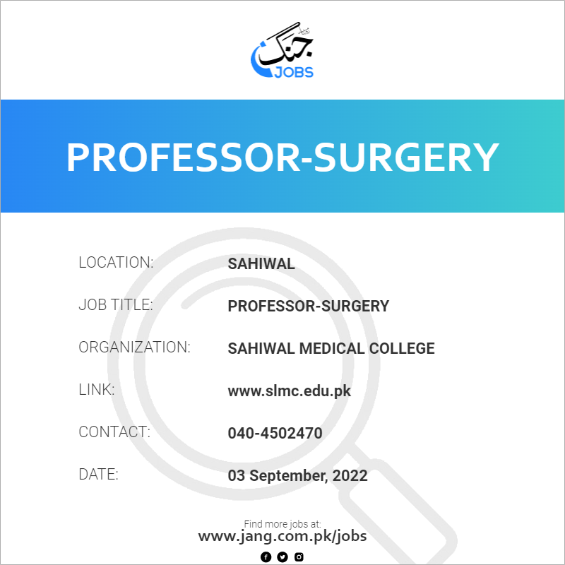 Professor-Surgery