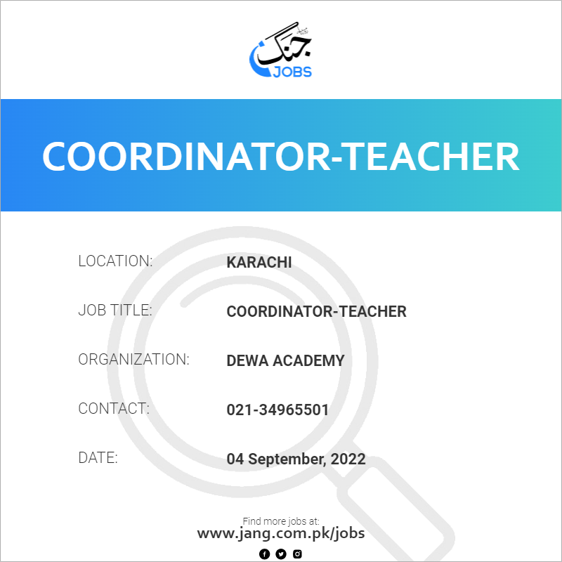 Coordinator-Teacher