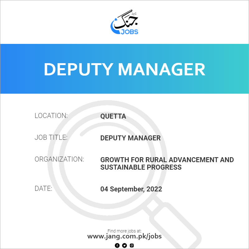 Deputy Manager