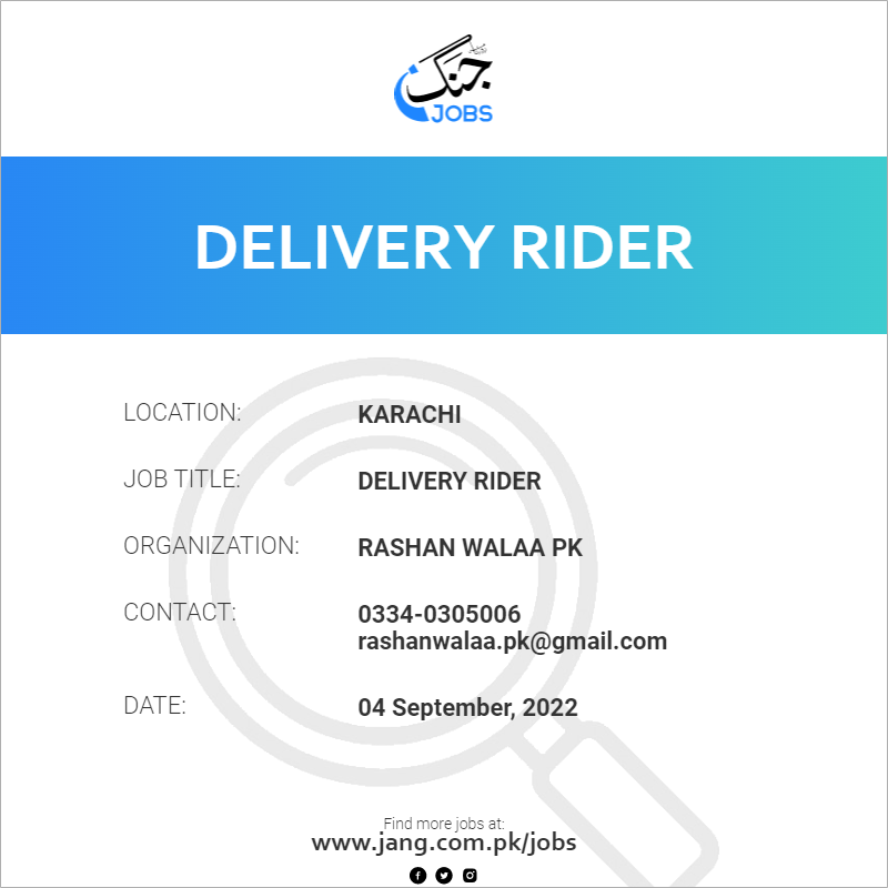 Delivery Rider