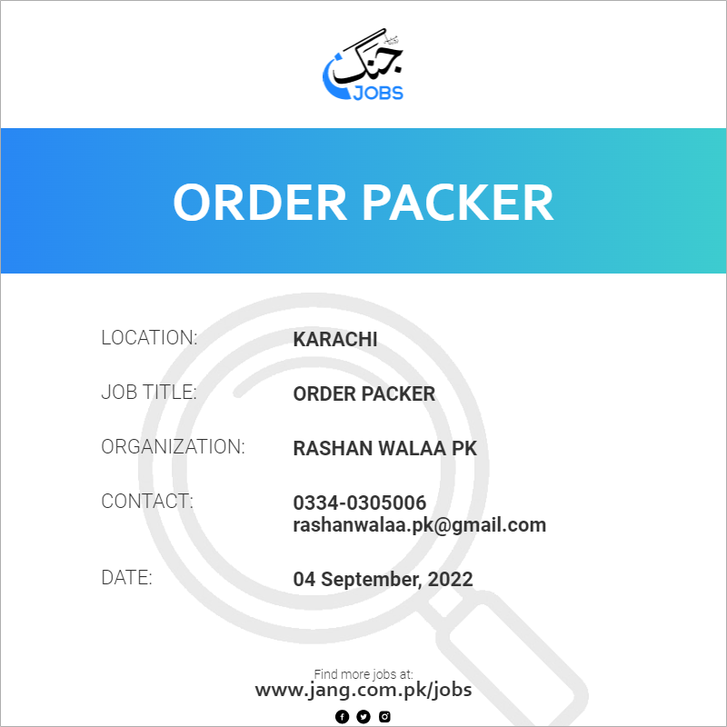 Order Packer