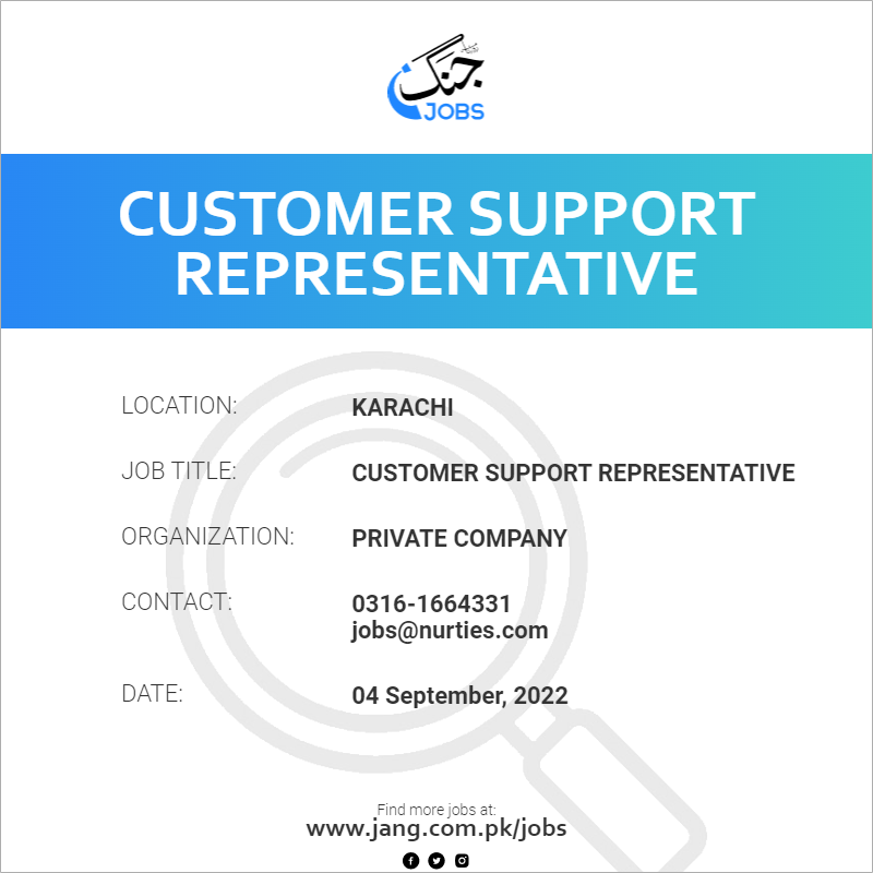 Customer Support Representative