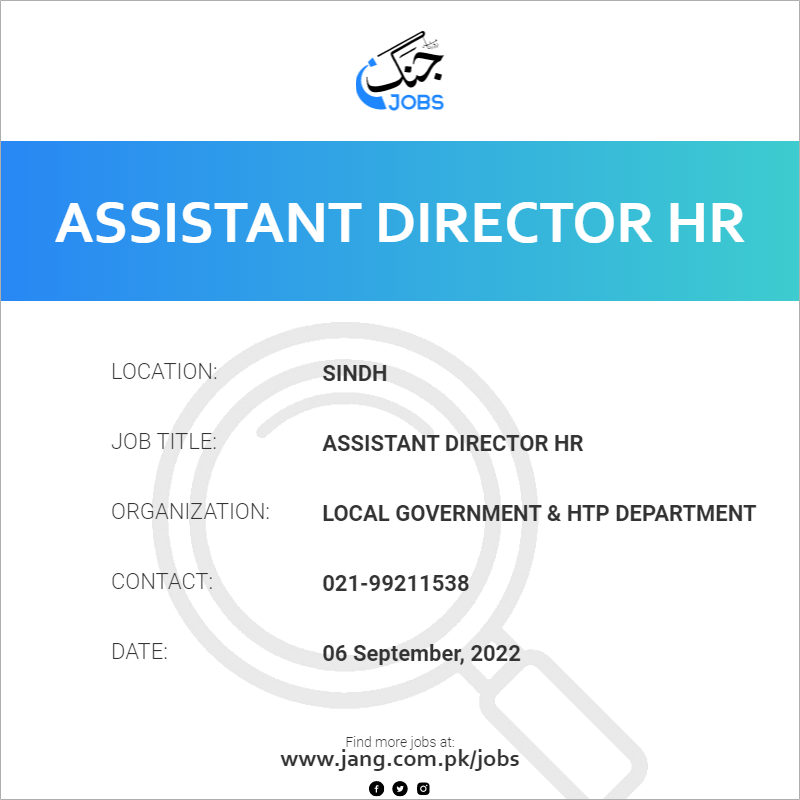 Assistant Director HR