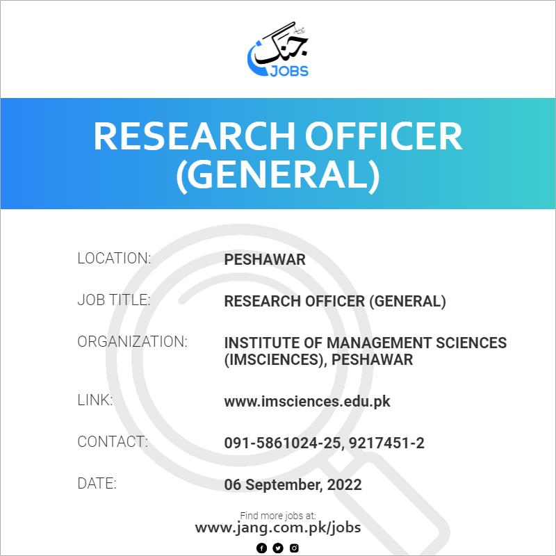 research project officer seek