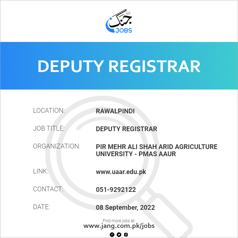 Deputy Registrar