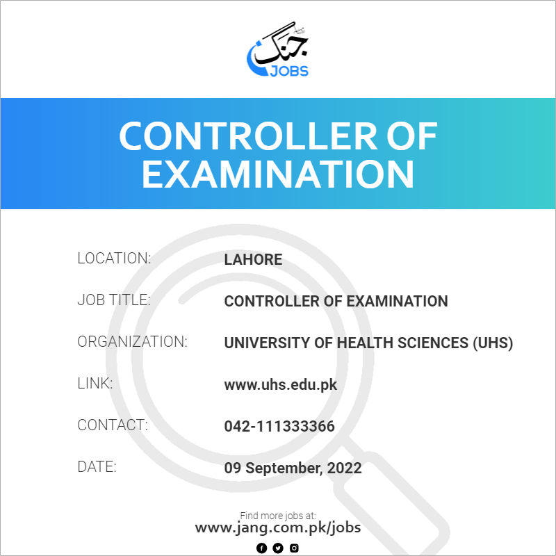 Controller Of Examination