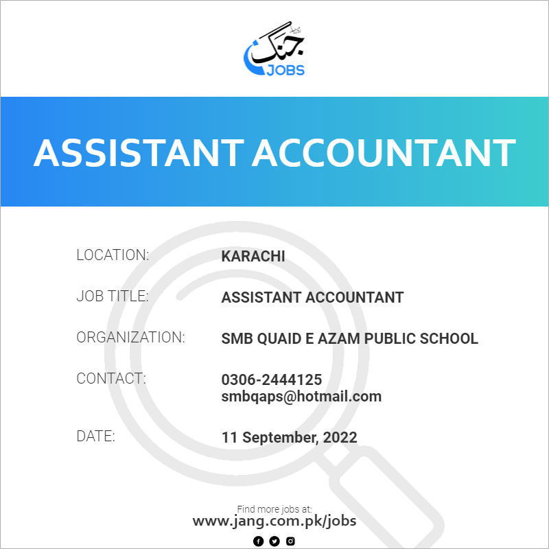 Assistant Accountant