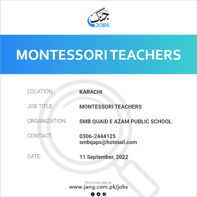 Montessori Teachers