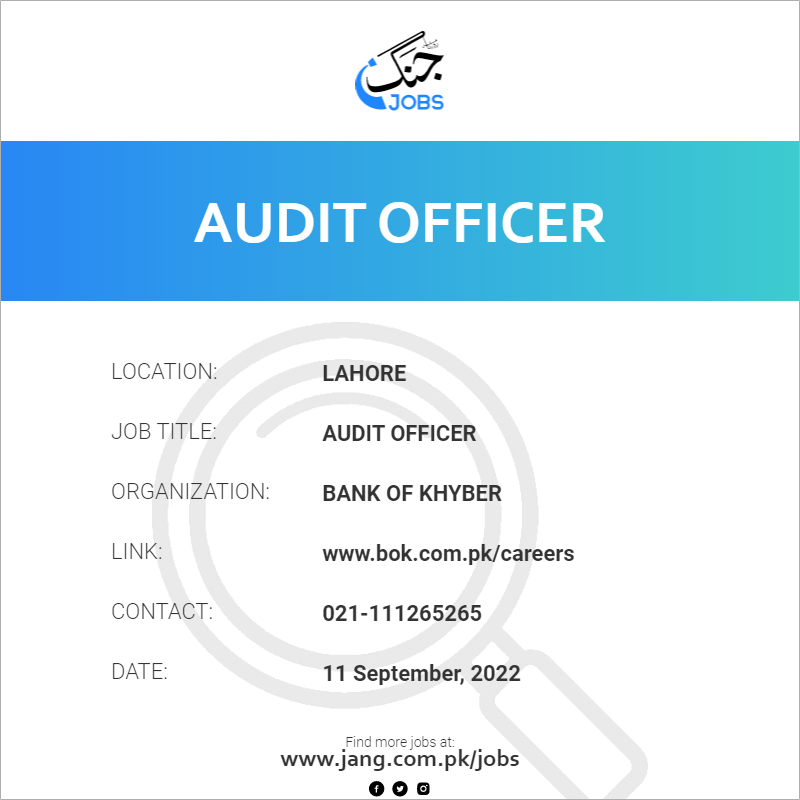 Audit Officer