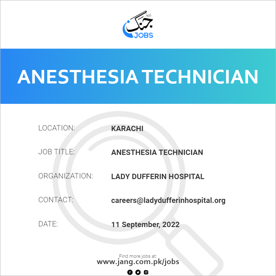 Anesthesia Technician