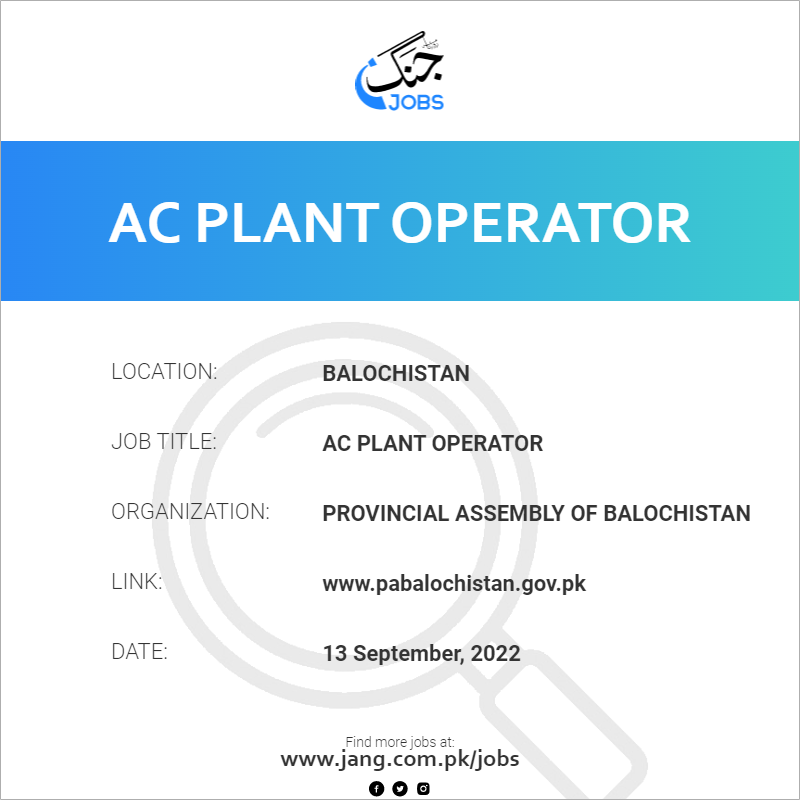 AC Plant Operator