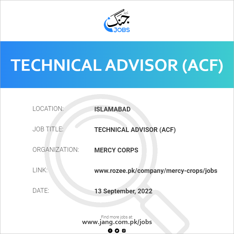 Technical  Advisor (ACF)