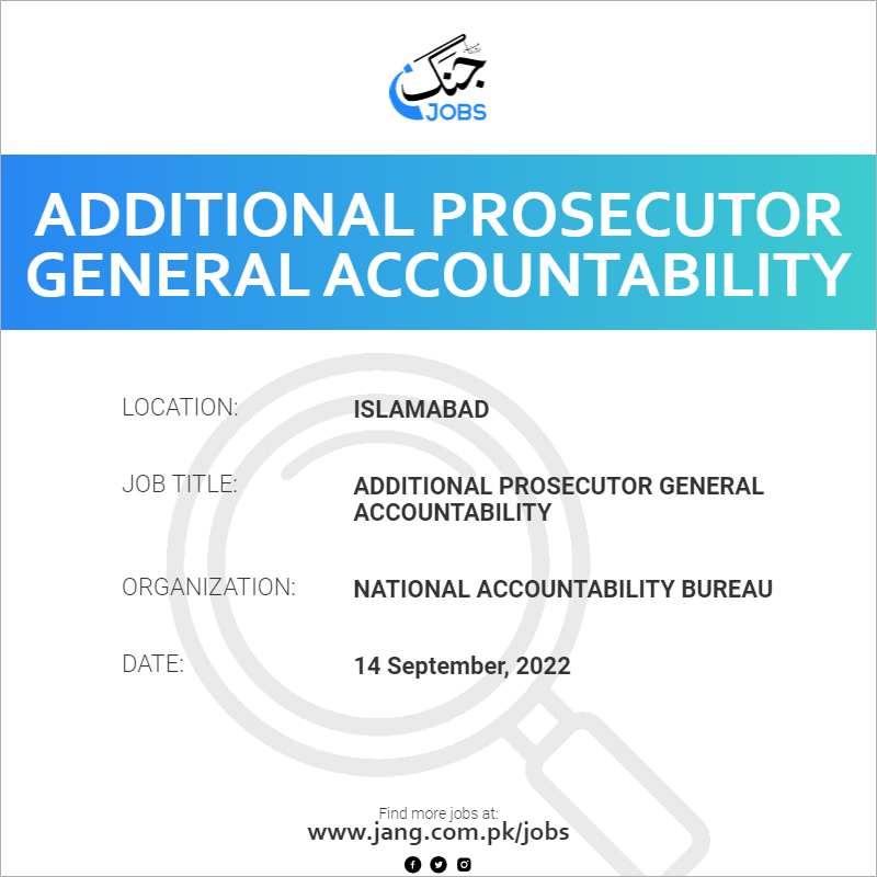 Additional Prosecutor General Accountability