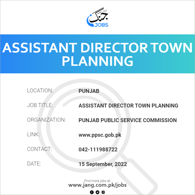Assistant Director Town Planning
