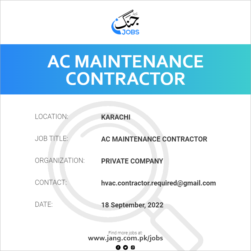 AC Maintenance Contractor