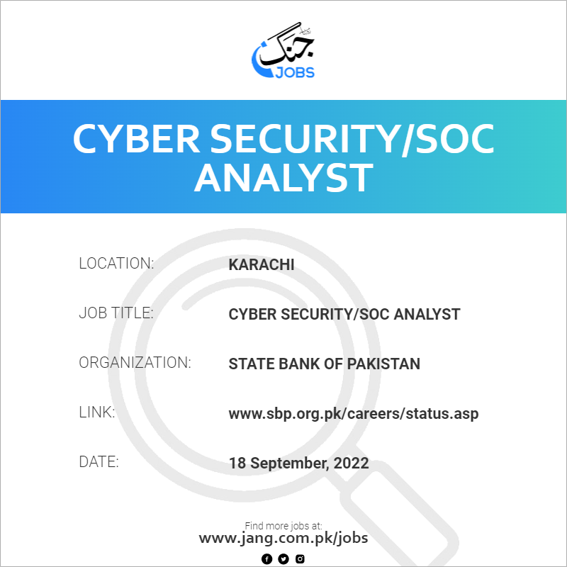 Cyber Security/SOC Analyst