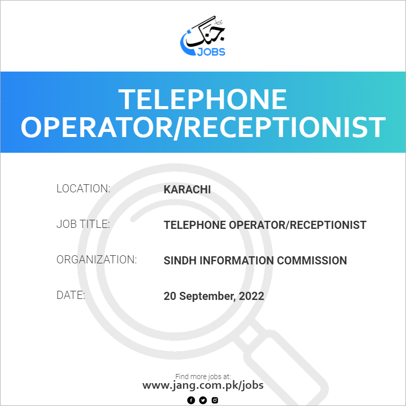 Telephone Operator/Receptionist