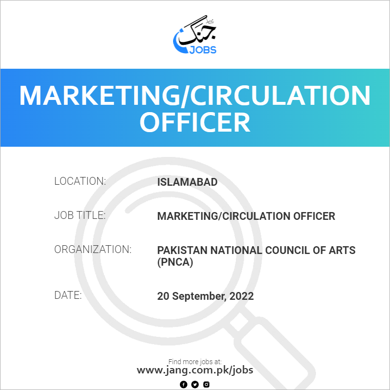 Marketing/Circulation Officer