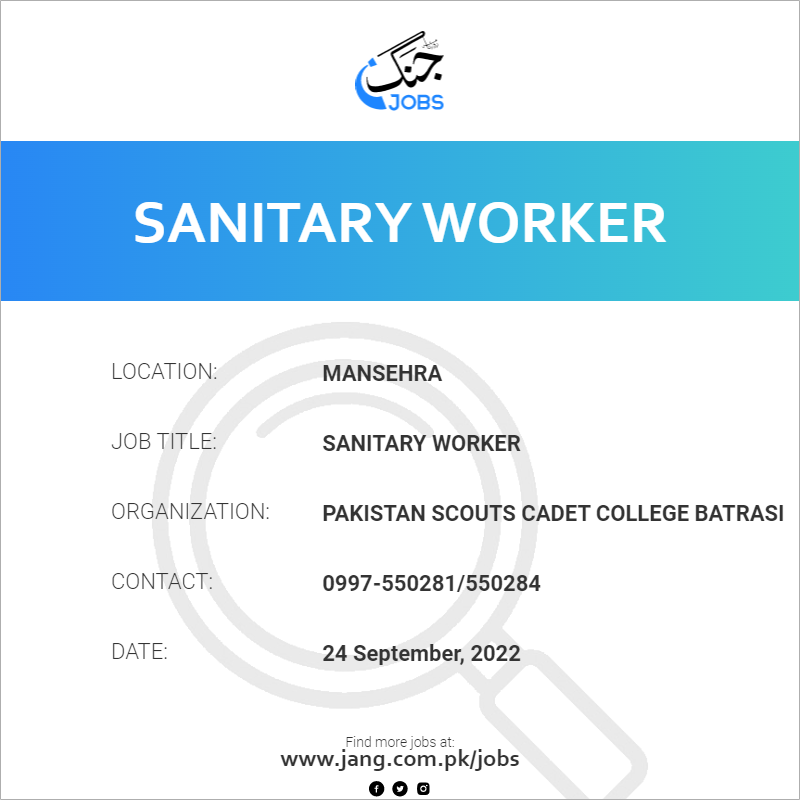 Sanitary Worker