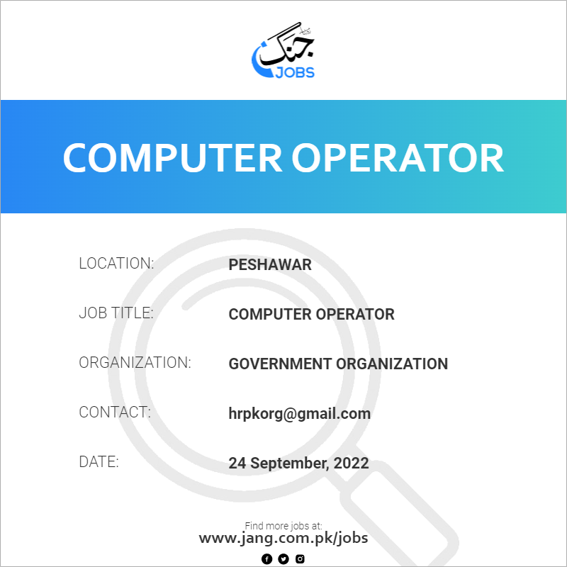 Computer Operator