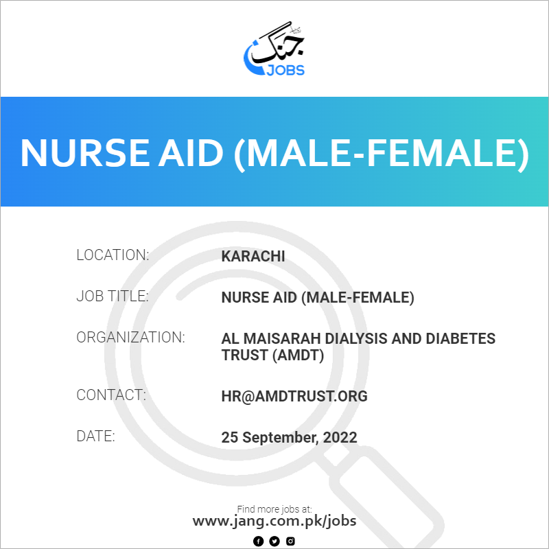 Nurse Aid (Male-Female)