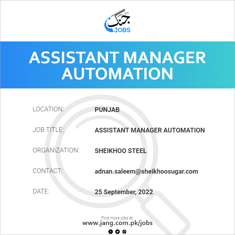 Assistant Manager Automation