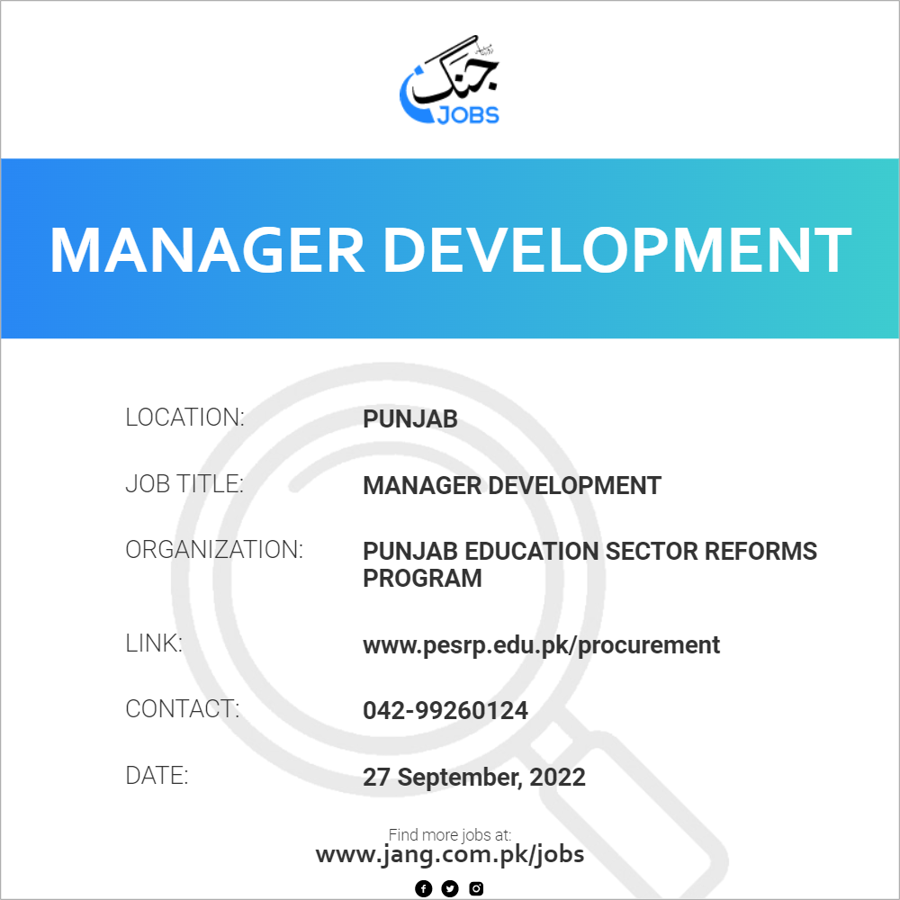 Manager Development