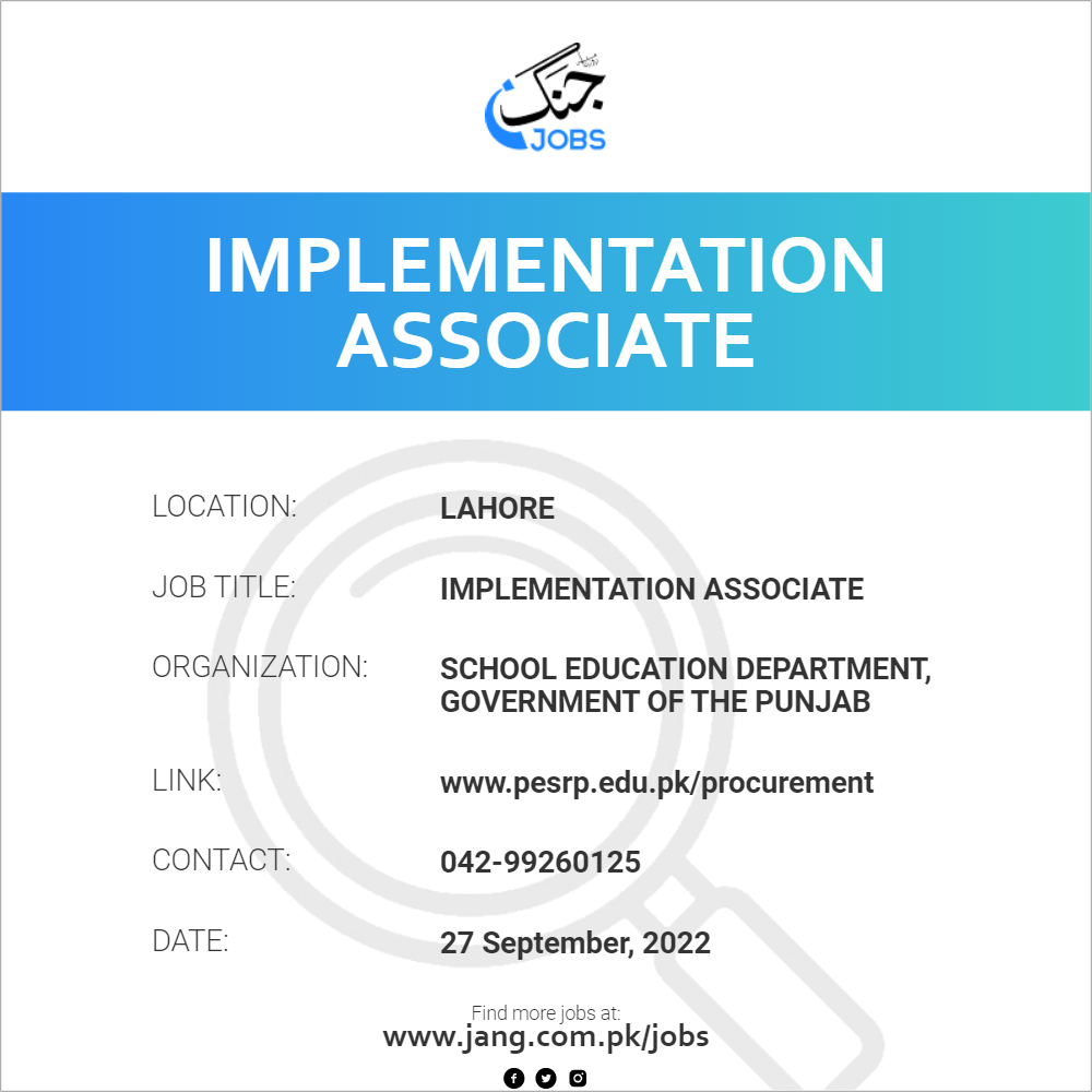 Implementation Associate