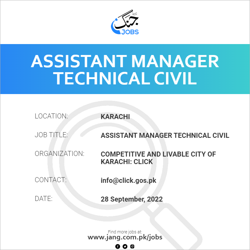 Assistant Manager Technical Civil