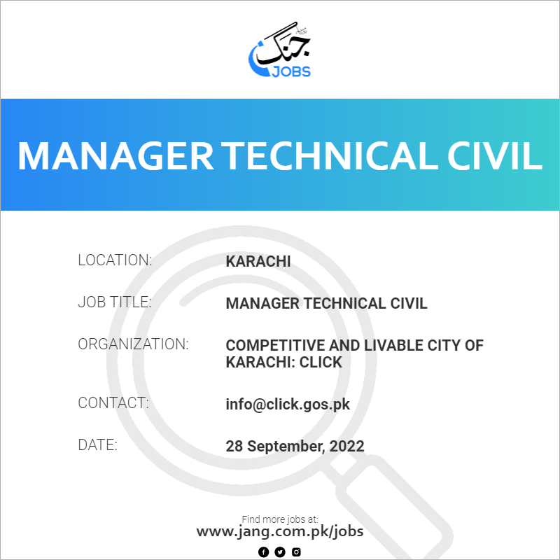 Manager Technical Civil