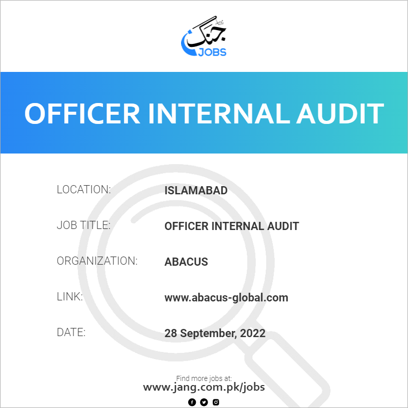 Officer Internal Audit