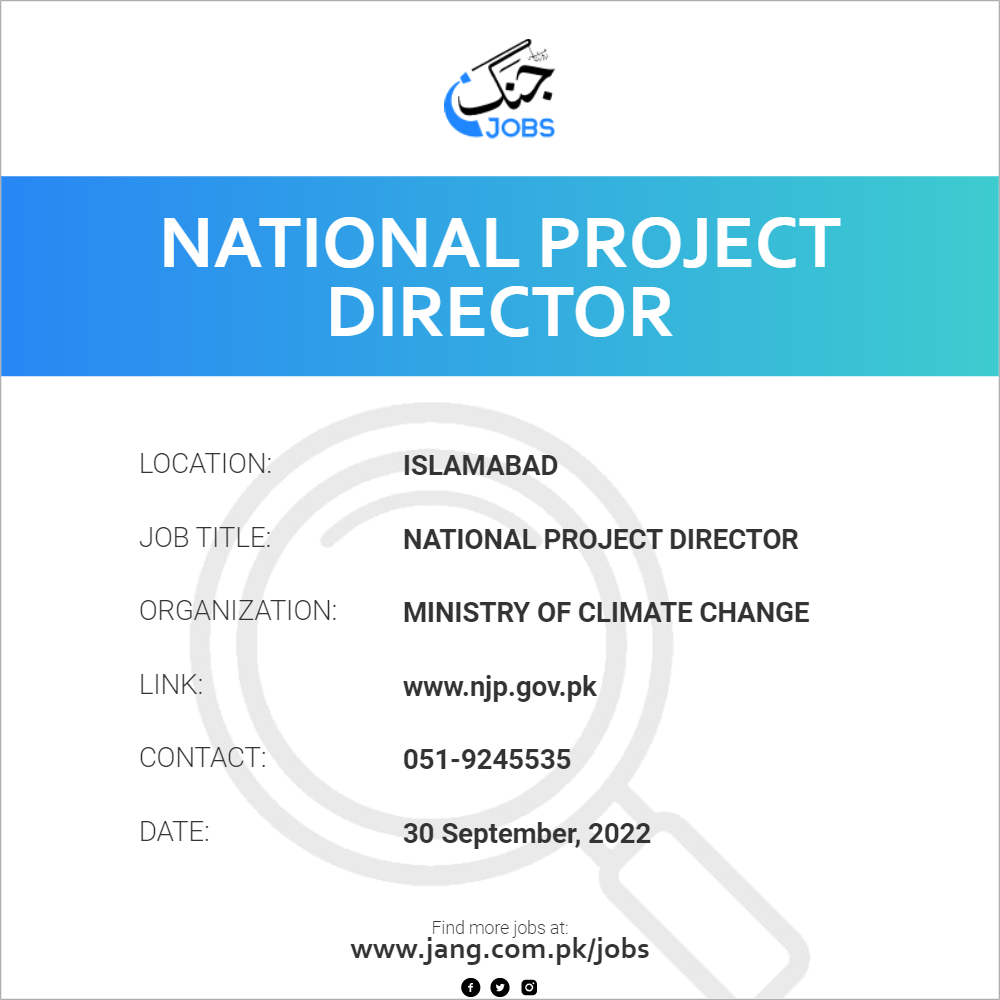 National Project Director