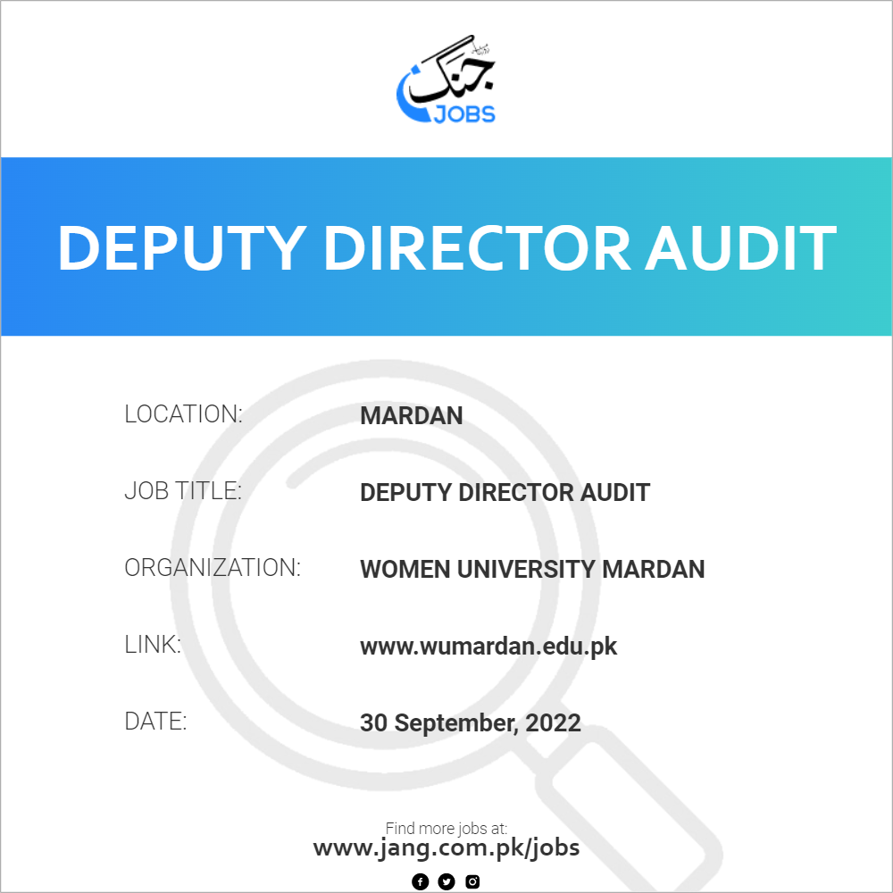 Deputy Director Audit